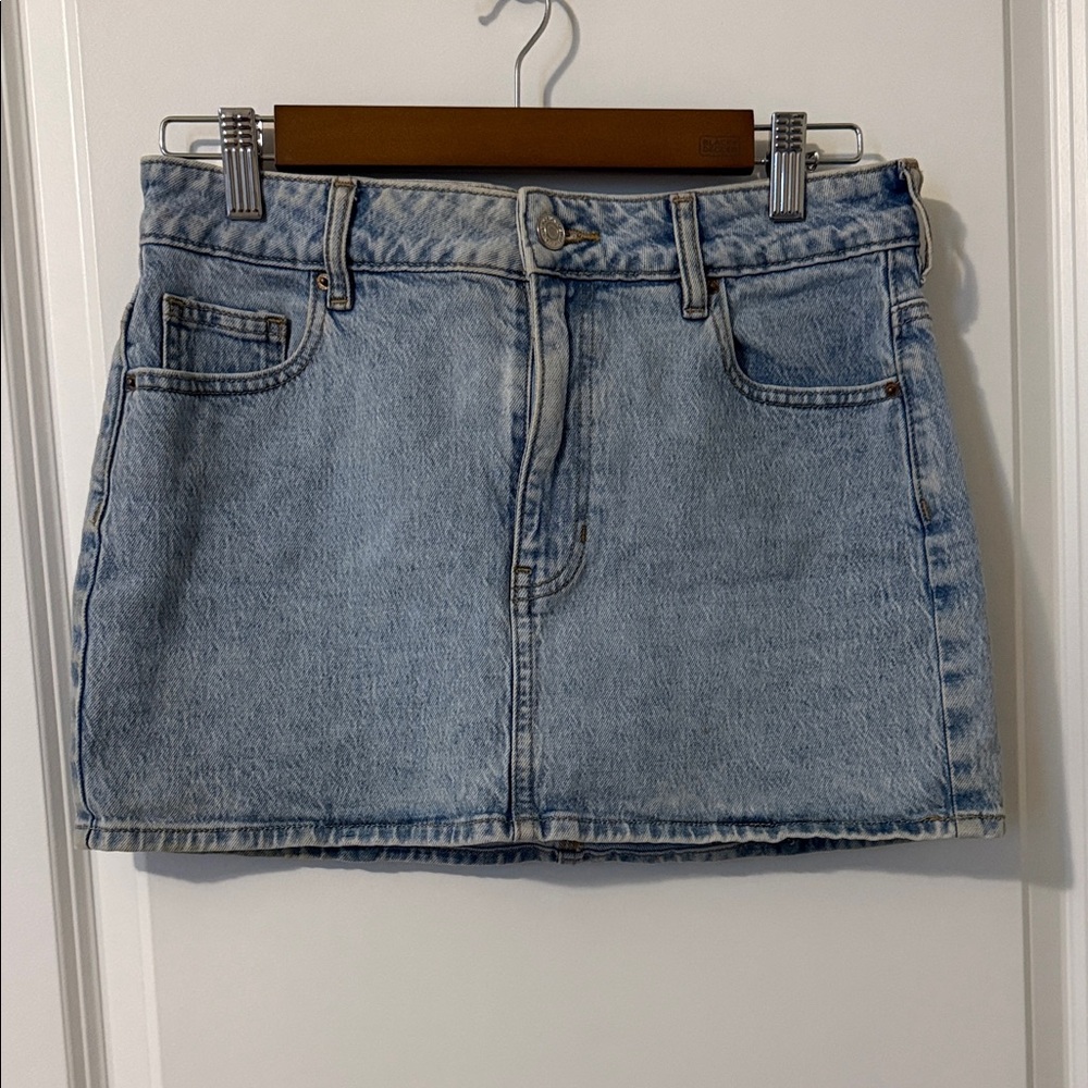 PacSun Light Blue Denim Mini Skirt